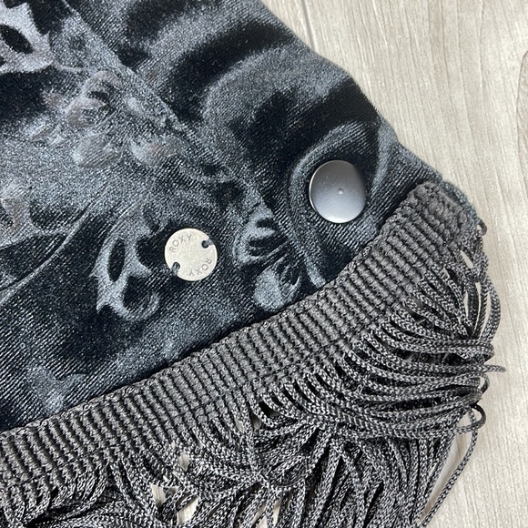 🔆ROXY🔆 WINGS OF RAVEN DRESS FRINGE TOP - Picture 7 of 14